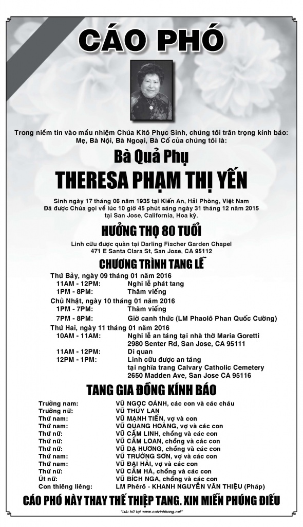 Cao Pho Ba Pham Thi Yen