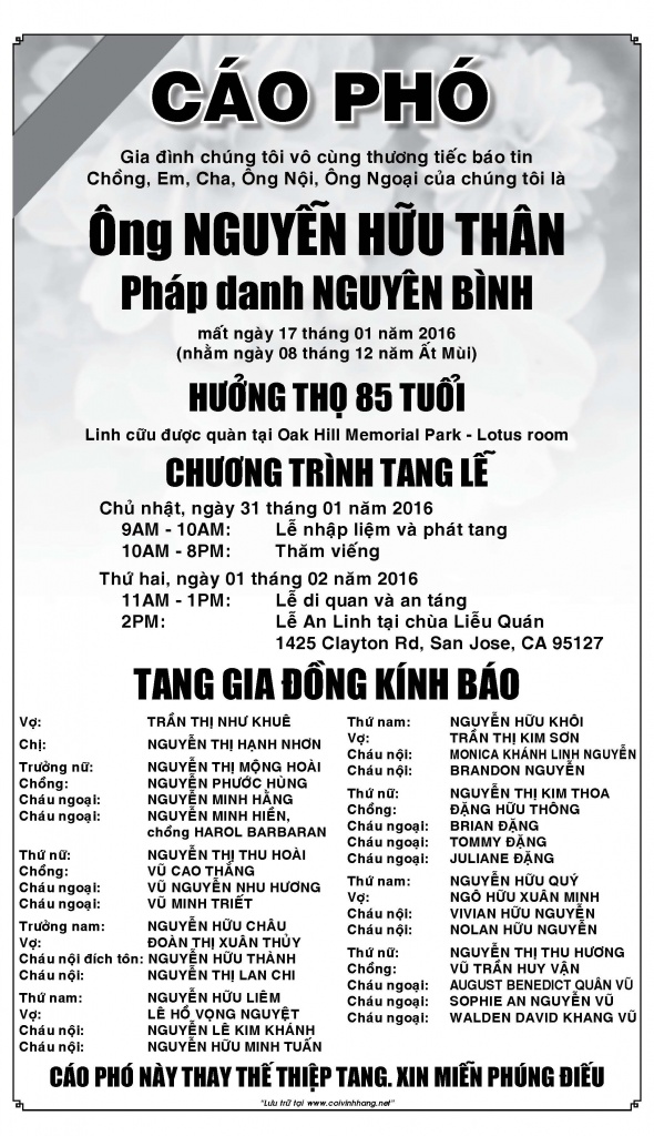 Cao Pho Ong Nguyen Huu Than