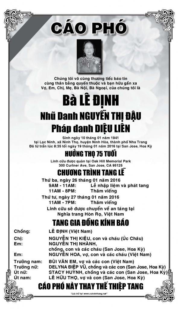 Cao Pho ba Le Dinh