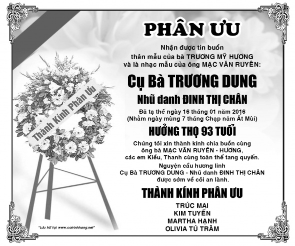 Phan Uu ba Truong Dung
