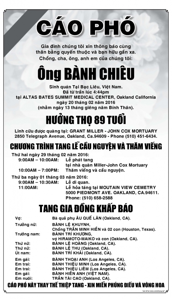 Cao Pho Ong Banh Chieu