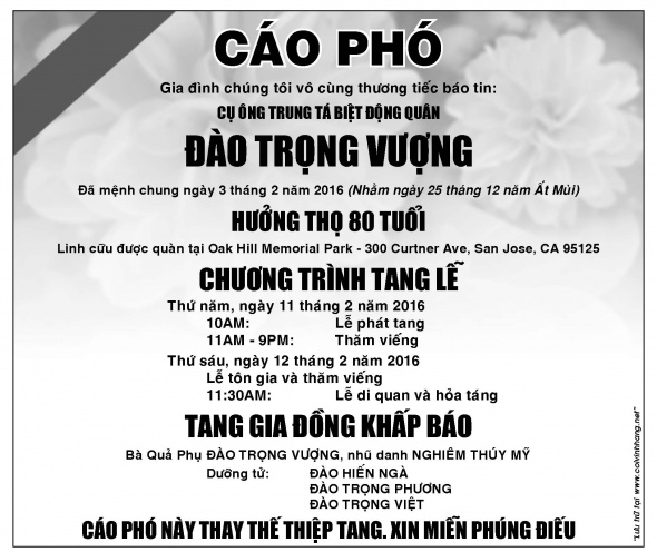 Cao Pho Ong Dao Trong Vuong