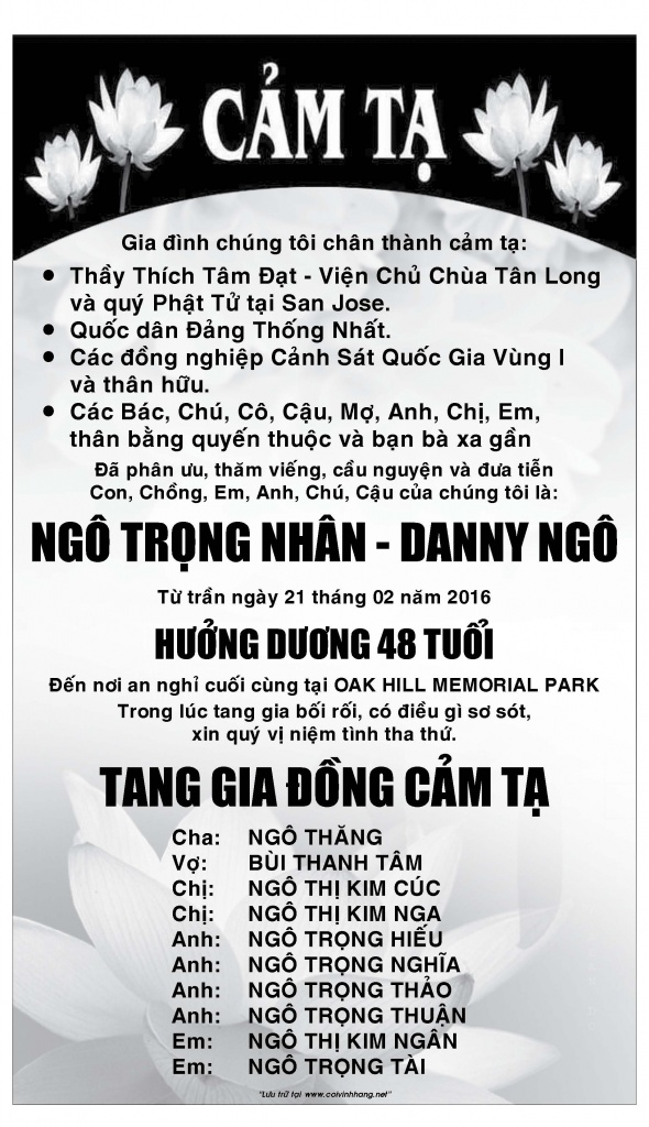 Cam Ta Ngo Trong Nhan