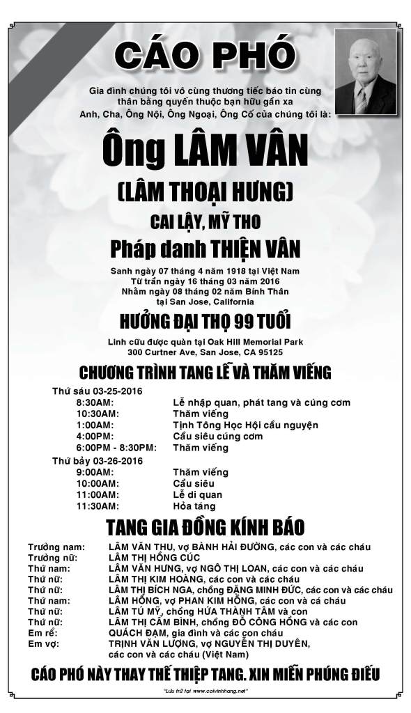 Cao Pho Ong Lam Van