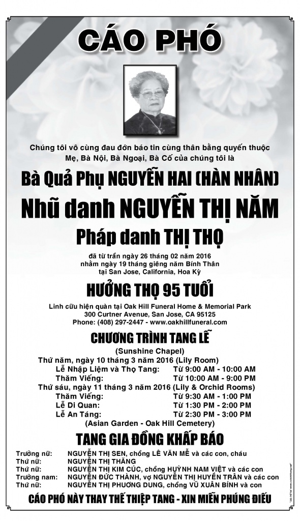 Cao Pho ba Nguyen Hai
