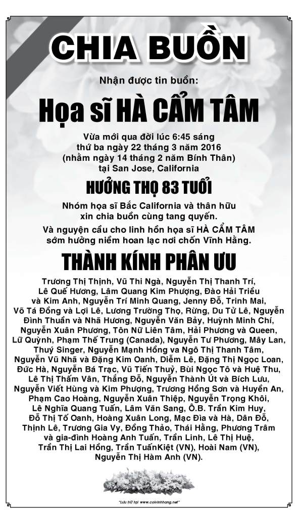 Phan Uu ba Ha Cam Tam