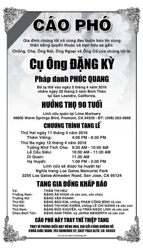 Cao pho ong Dang Ky