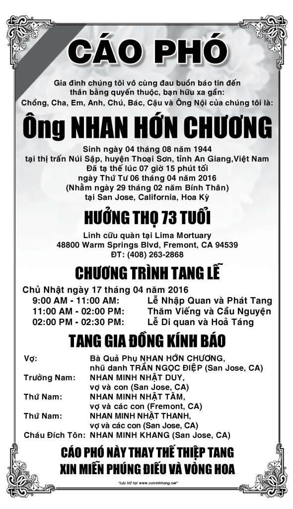 Cao pho ong Nhan Hon Chuong