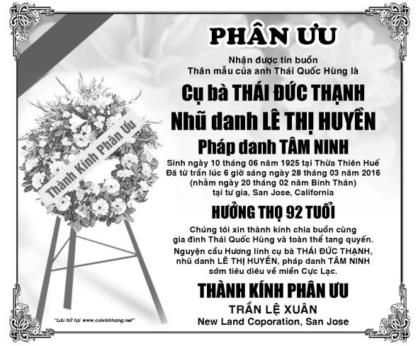 Phan Uu ba Thai Duc Thanh (LeXuann)