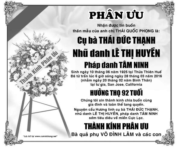 Phan Uu ba Thai Duc Thanh (baVoDinhLam)