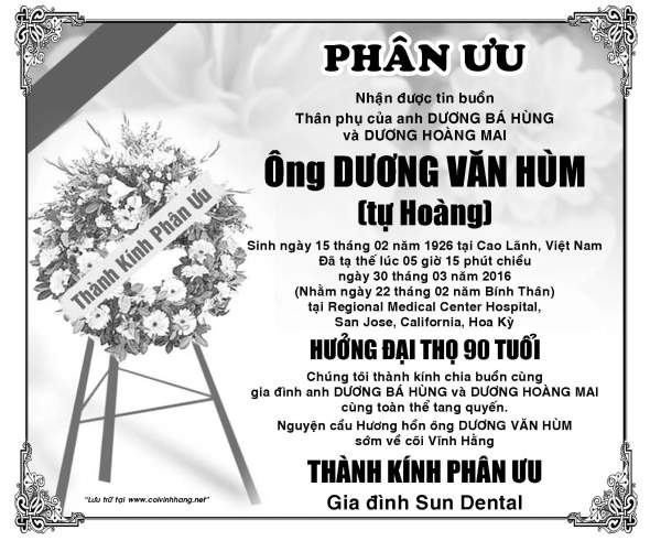 Phan uu ong Duong Van Hum