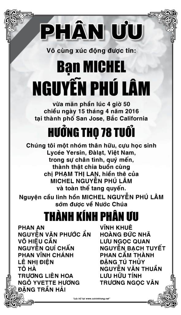 Phan uu ong Nguyen Phu Lam