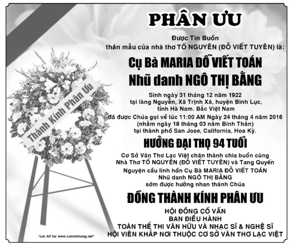 Phan uu ba Do Viet Toan (ChinhNguyen)
