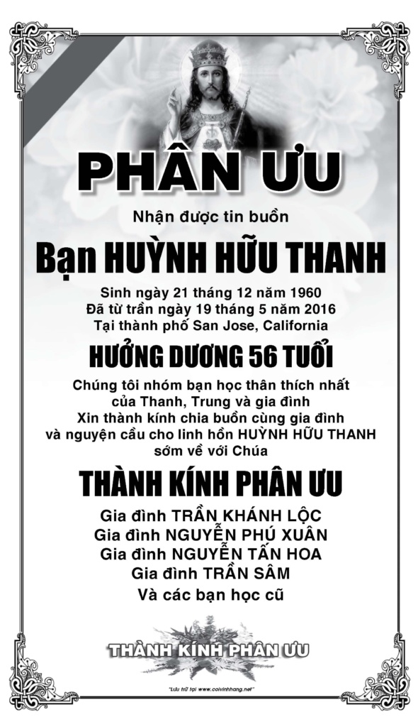 Phan uu ban Huynh Huu Thanh