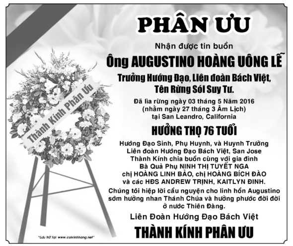 Phan uu ong Hoang Uong Le (Chu Le Binh)