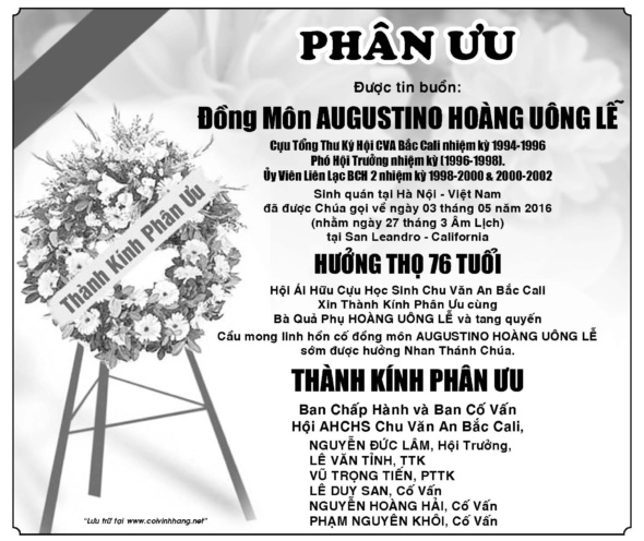 Phan uu ong Hoang Uong Le