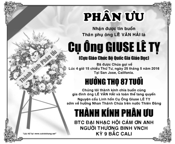Phan uu ong Le Ty (Tony Dinh)
