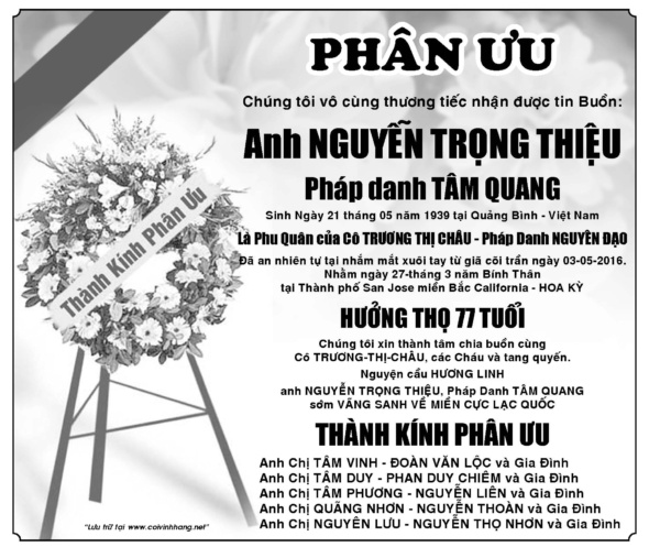 Phan uu ong Nguyen Trong Thieu (Lien Nguyen)
