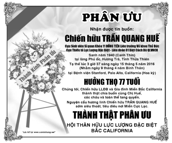 Phan uu ong Tran Quang Hue (Nhon Do)