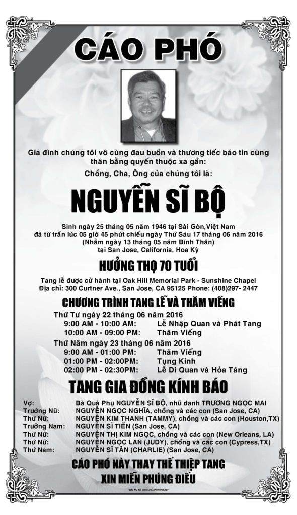 Cao pho ong Nguyen Si Bo