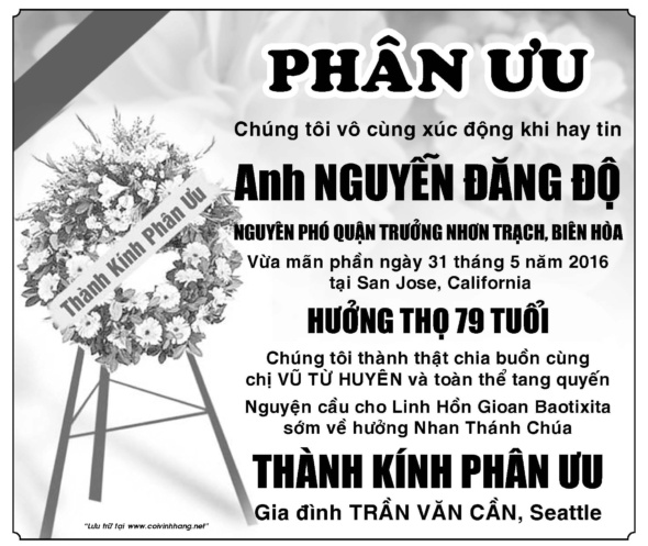 Phan uu ong Nguyen Dang Do (060916)