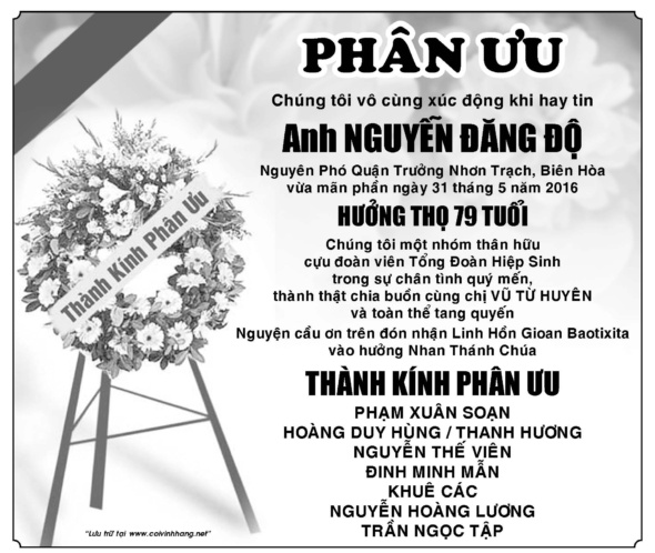 Phan uu ong Nguyen Dang Do (chu Luong)