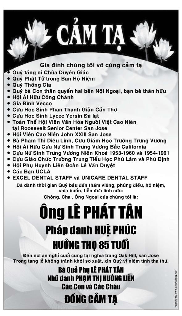 Cam Ta ong Le Phat Tan