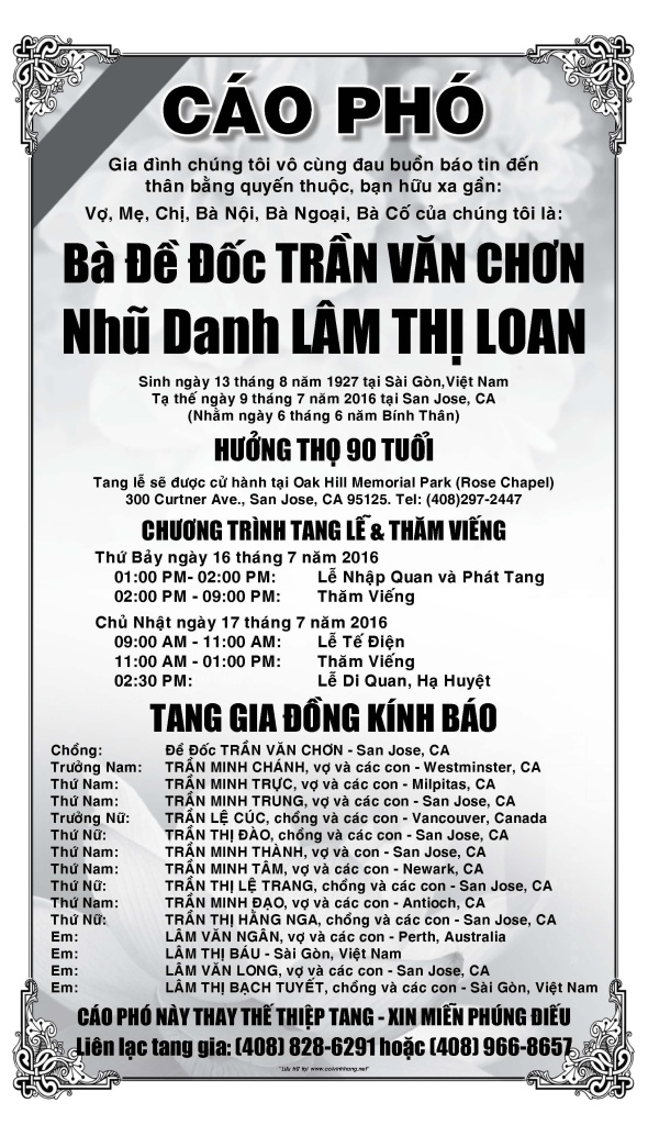 Cao Pho ba Lam Thi Loan