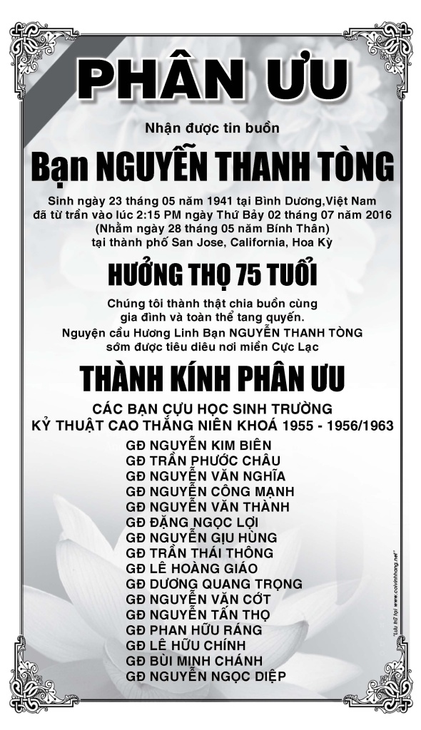 Phan uu ong Nguyen Thanh Tong