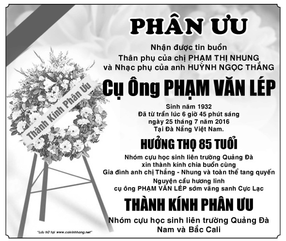 Phan uu ong Pham Van Lep (072816)