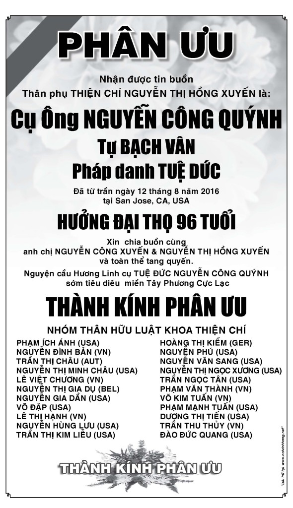 Phan uu Ong Nguyen Cong Quynh