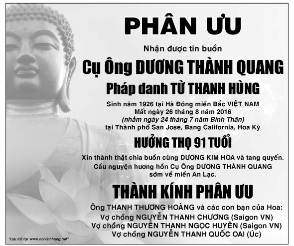 Phan uu ong Duong Thanh Quang