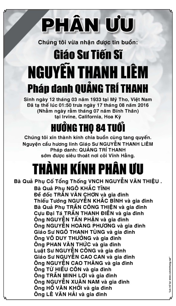 Phan uu ong Nguyen Thanh Liem