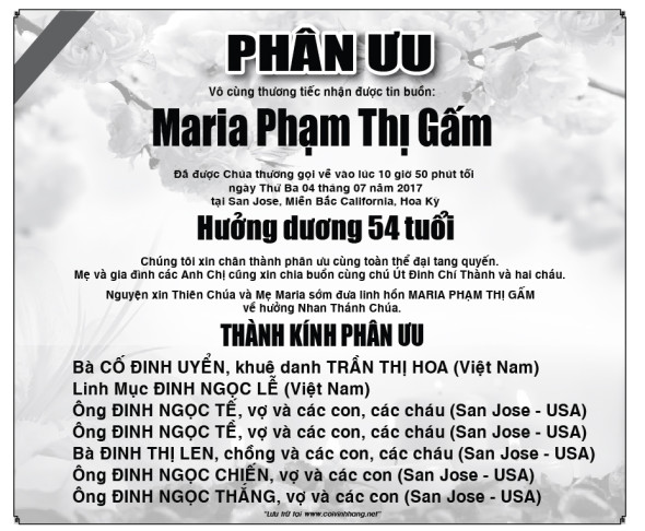 phan uu ba Maria Pham Thi Gam-01