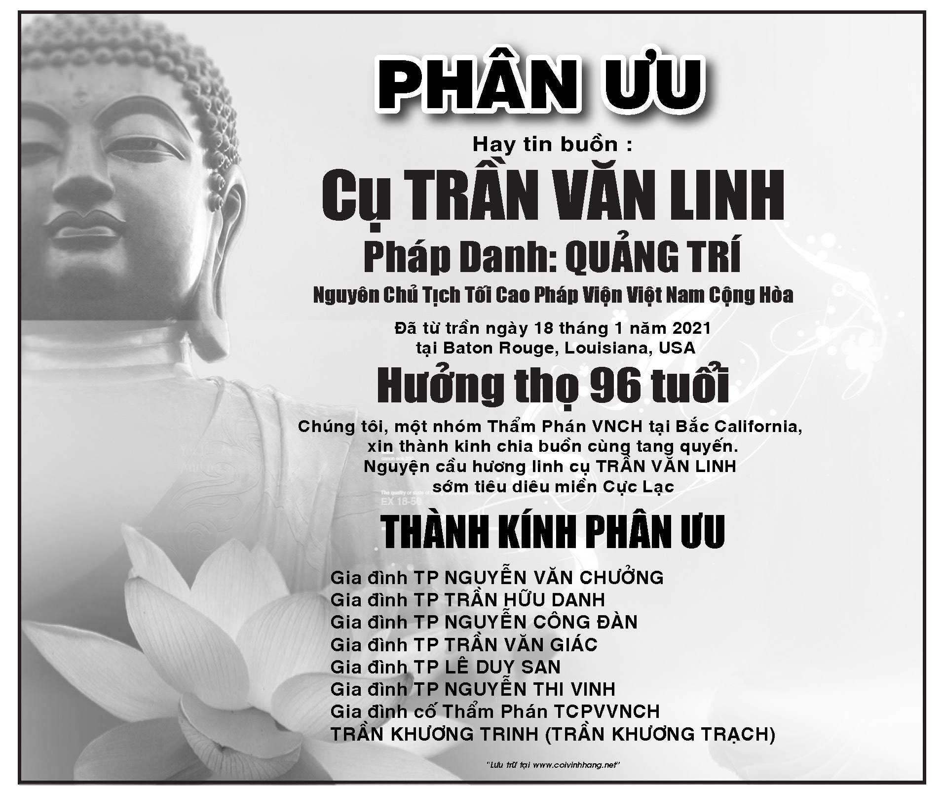 Nhóm Thẩm phán phân ưu cùng GĐ Trần Văn Linh | Cõi vĩnh hằng